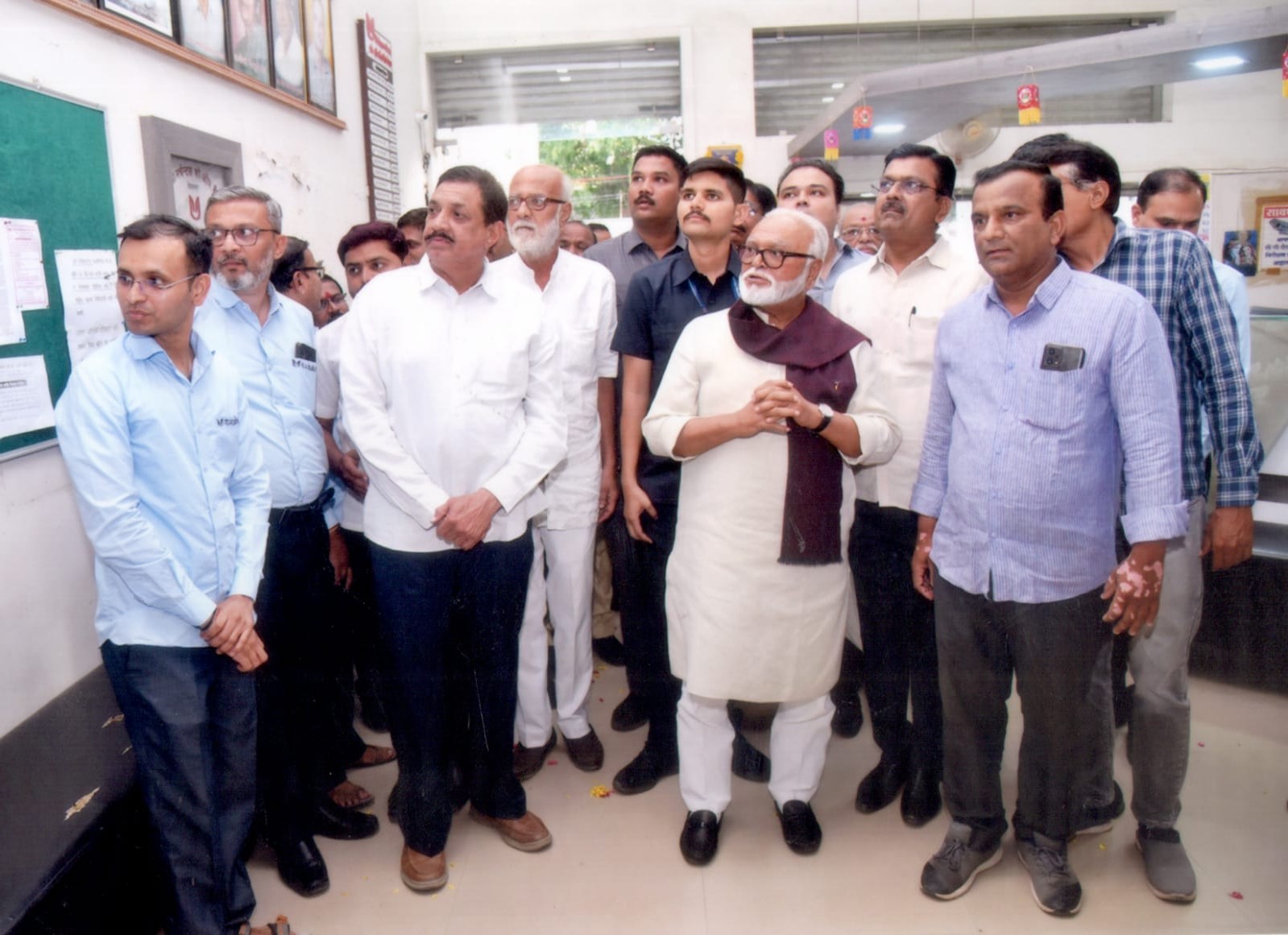 Minister visiting Yeola Merchant Bank